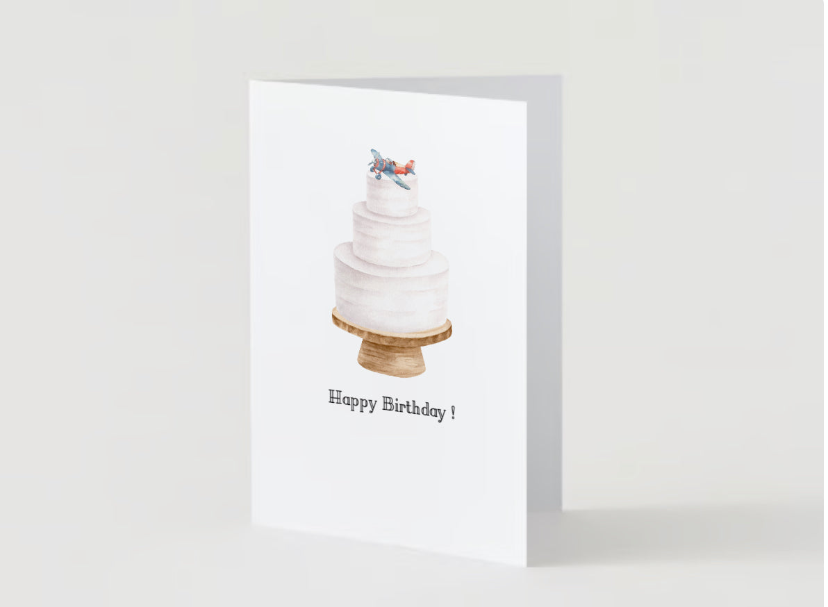 Happy Birthday cake - Blank inside