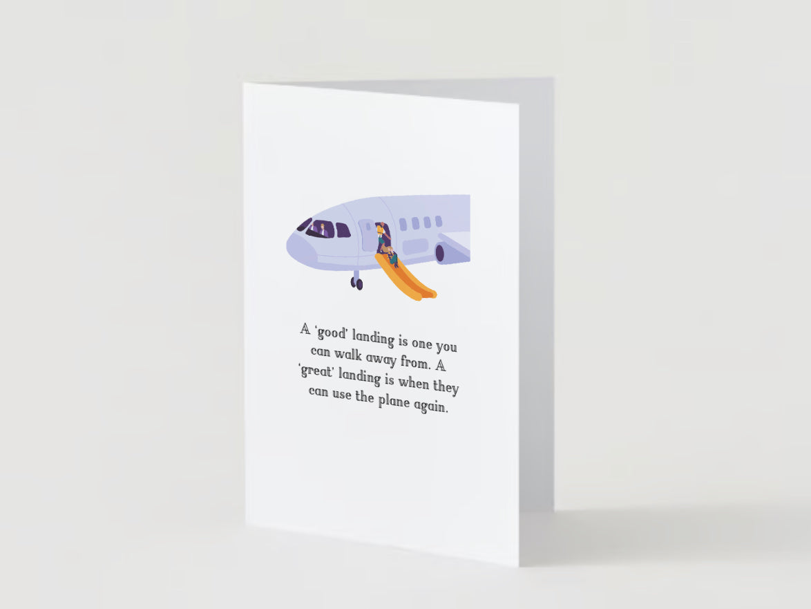 Great landing - Blank card