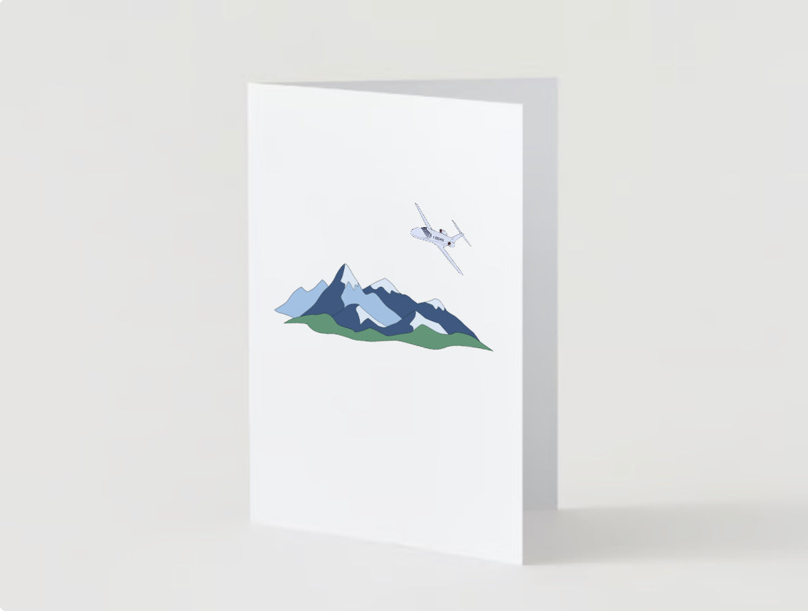 Mountain flying - Blank inside